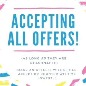 Accepting Reasonable Offers !!